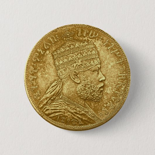 Badge Rond 5 Cm Menelik Roi Pivot (Devant)