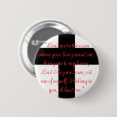 Badge Rond 5 Cm Menez-moi à la croix - bouton (Devant & derrière)