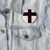 Badge Rond 5 Cm Menez-moi à la croix - bouton (En situation)