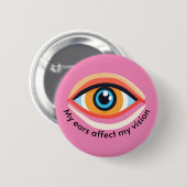 Badge Rond 5 Cm Menieres sensibilisation Conditions vasculaires ve (Devant & derrière)