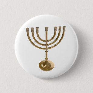 Badge Rond 5 Cm menorah or