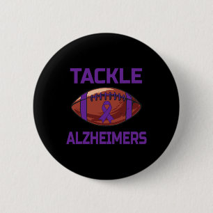 Badge Rond 5 Cm Mens Tacker Alzheimers Fight End Support Wear Purp