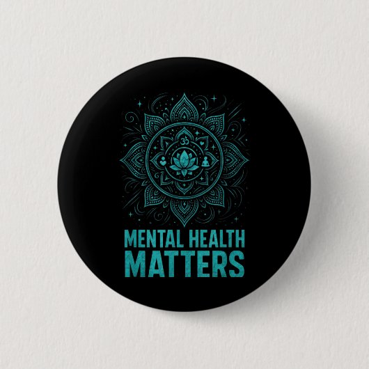 Badge Rond 5 Cm Mental Health S End Stigma Awareness  (Devant)