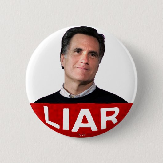 Badge Rond 5 Cm MENTEUR - bouton (Devant)