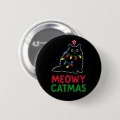 Badge Rond 5 Cm Meowy Catmas (Devant & derrière)
