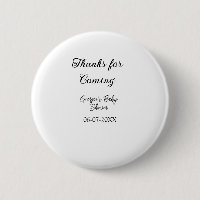 Merci à venir baby shower moderne simple typogr