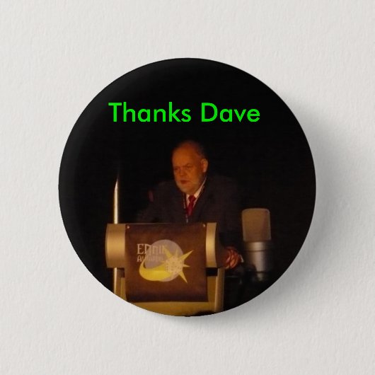 Badge Rond 5 Cm Merci Dave (Devant)