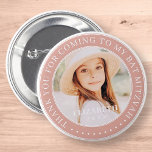 Badge Rond 5 Cm Merci D'Être Venu À Mon Bat mitzvah Photo<br><div class="desc">Ce design simple et classique est composé de typographie serif et d'ajouter une photo personnalisée. Merci d'être venu au Bat mitzvah.</div>