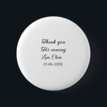 Badge Rond 5 Cm merci d'être venu nom à ajouter au message texte<br><div class="desc">Conception</div>