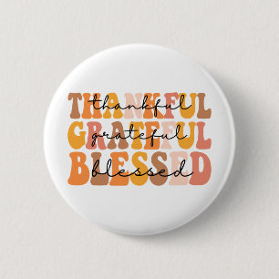 Badge Rond 5 Cm Merci gracieux béni