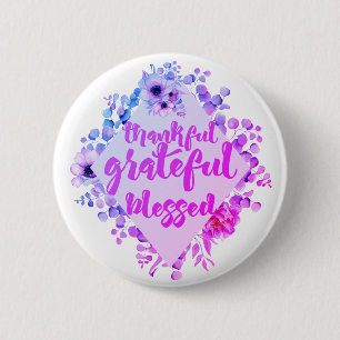 Badge Rond 5 Cm Merci gracieux béni