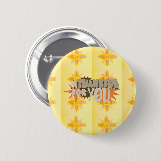 Badge Rond 5 Cm Merci pour vous (Devant & derrière)