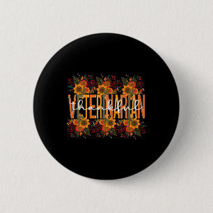 Badge Rond 5 Cm Merci Vétérinaire Thanksgiving Docteur Vétérinaire