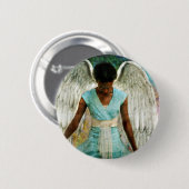 Badge Rond 5 Cm Mercis angéliques (Devant & derrière)