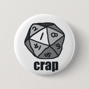 Badge Rond 5 Cm Merde