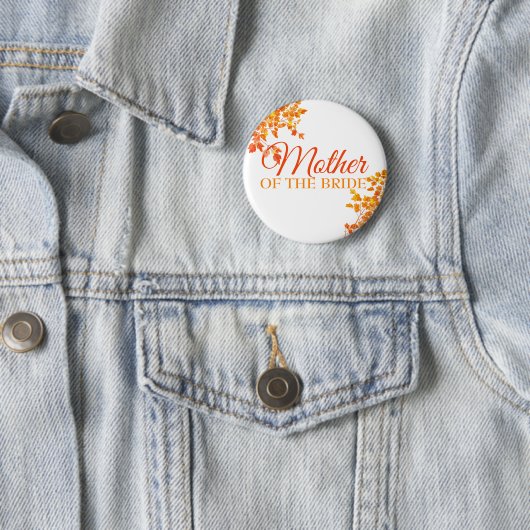 Badge Rond 5 Cm Mère automnale de l'Épouse (En situation)