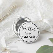 Badge Rond 5 Cm Mère botanique du marié, membre du cortège de mari