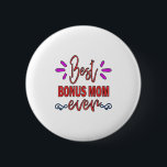 Badge Rond 5 Cm Mère Cadeau Meilleur Bonus Maman Jamais<br><div class="desc">Mère Cadeau Meilleur Bonus Maman Jamais</div>