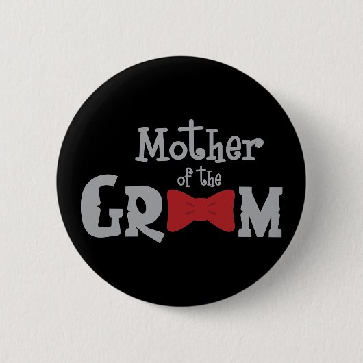 Badge Rond 5 Cm Mère chique de marié (Devant)