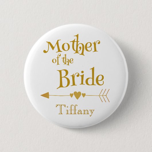 Badge Rond 5 Cm Mère classe de la mariée (Devant)