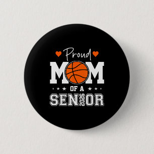 Badge Rond 5 Cm Mère de basketteuse senior promotion 2026 Graphism