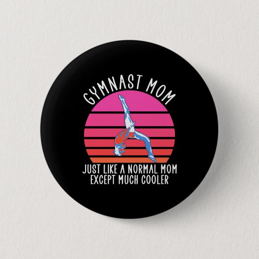 Badge Rond 5 Cm Mère de gymnaste (Devant)