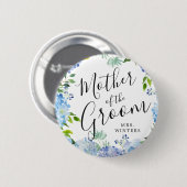 Badge Rond 5 Cm Mère de la chambre | Carolina Bloom Mariage (Devant & derrière)