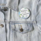 Badge Rond 5 Cm Mère de la chambre | Carolina Bloom Mariage (En situation)