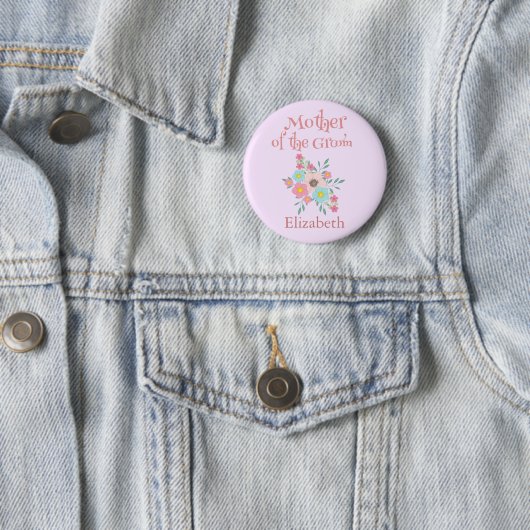 Badge Rond 5 Cm Mère de la fleur de chambre (En situation)