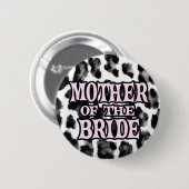 Badge Rond 5 Cm Mère de la jeune mariée (Devant & derrière)