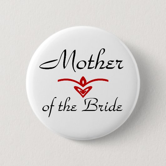 Badge Rond 5 Cm Mère, de la jeune mariée (Devant)