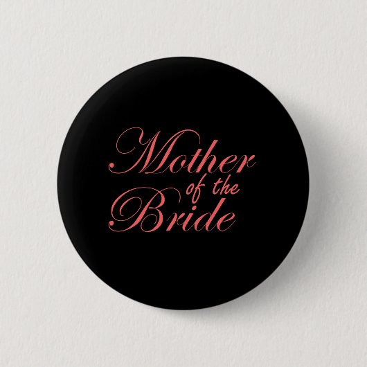 Badge Rond 5 Cm Mère de la jeune mariée (Devant)