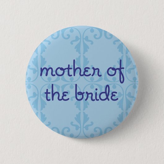Badge Rond 5 Cm Mère de la jeune mariée (conception 3) (Devant)