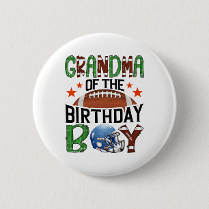 Badge Rond 5 Cm Mère de l'anniversaire du garçon jour de match Foo