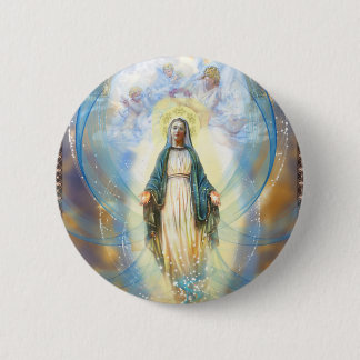 Badge Rond 5 Cm Mère divine