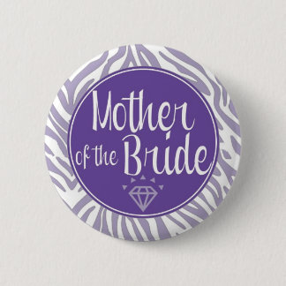 Badge Rond 5 Cm Mère du bouton de jeune mariée