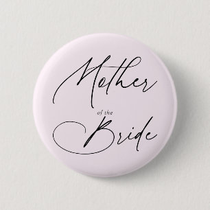 Badge Rond 5 Cm Mère Du Bouton Script Chic De Mariée