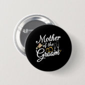Badge Rond 5 Cm Mère Du Groom Mère Cadeaux Pour Mariage Ou Bache (Devant & derrière)