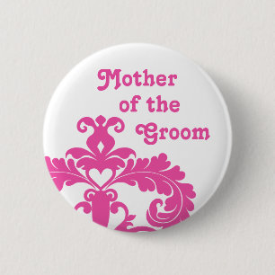 Badge Rond 5 Cm Mère du mariage de marié