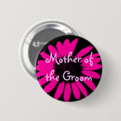 Badge Rond 5 Cm Mère du marié (Devant & derrière)