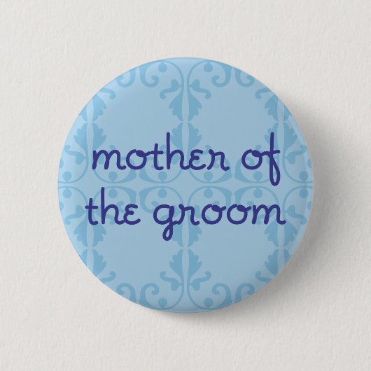 Badge Rond 5 Cm Mère du marié (conception 3) (Devant)