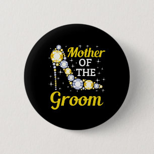 Badge Rond 5 Cm Mère du marié Mariage Baby Shower Mère du marié