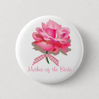 Badge Rond 5 Cm Mère du Pin de jeune mariée
