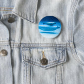 Badge Rond 5 Cm Mère et bébé de beluga (En situation)