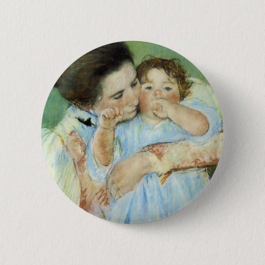 Badge Rond 5 Cm Mère et enfant (Devant)