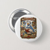 Badge Rond 5 Cm Mère l'Oie (Devant & derrière)