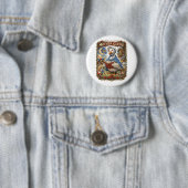 Badge Rond 5 Cm Mère l'Oie (En situation)