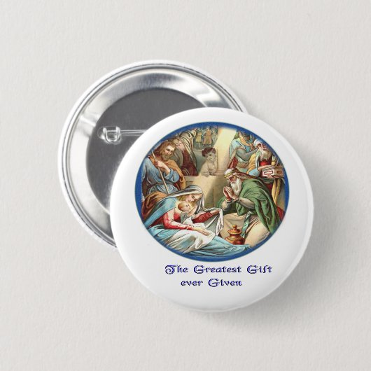 Badge Rond 5 Cm Mère Marie (Devant & derrière)