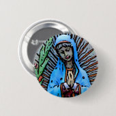 Badge Rond 5 Cm Mère Marie (Devant & derrière)