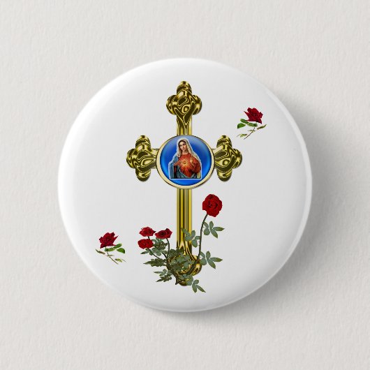 Badge Rond 5 Cm Mère MAry (Devant)